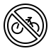 no bicycles